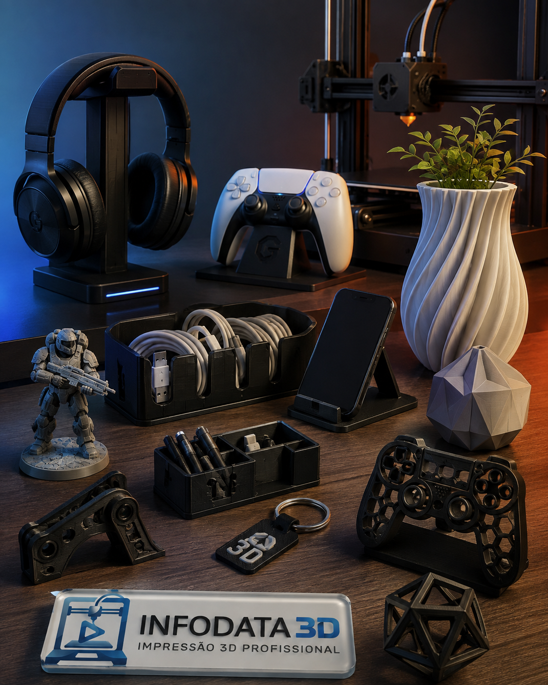 Produtos em Impressão 3D Infodata 3D